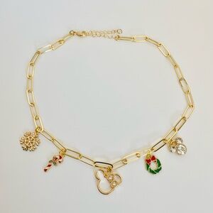 Disney inspired Christmas Charm necklace